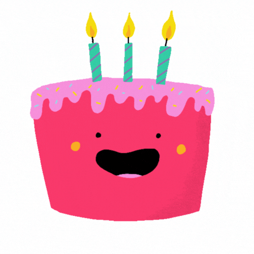 happy birthday gif cake