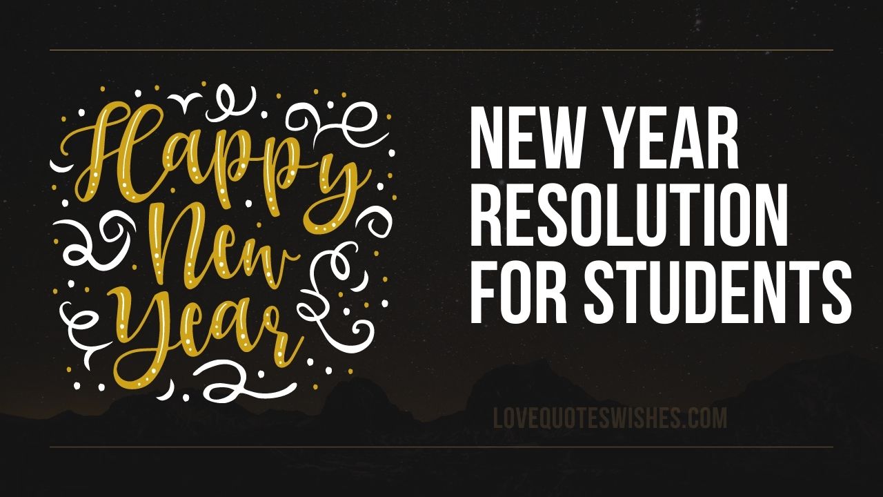 new year resolutions for students